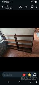 Libreria Bassa Vintage Anni '50 - Legno Scuro - 8-