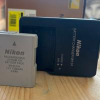 Carica batteria Nikon MH24 +batteria EN-Eli4a orig