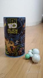 Ben 10 salvadanaio con palline e carte
