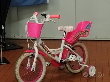 bike bambina Unicorno con rotelle 