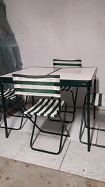 Campeggio Tavolino sedie pieghevoli Stiliac 80