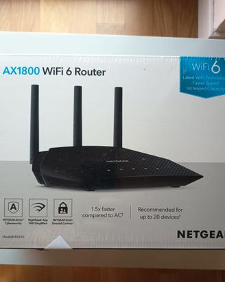 Router da tavolo Netgear AX1800 WiFi 6 mod. RAX10
