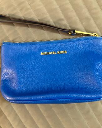 Pochette blu Michael Kors
