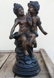 Scultura Bronzo Auguste Moreau 28cm
