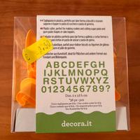 Taglia pasta alfabeto e numeri cake design