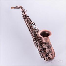 Sassofono color rame Desir nuovo con custodia