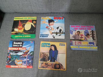 45 giri cartoni animati e giochi anni 70/80