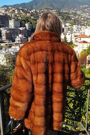 pelliccia di visone orizzontale 