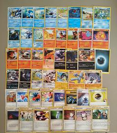 mazzo di carte Pokemon lotto grande set misti 