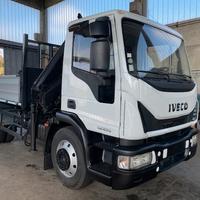 Iveco 140 E24 con Gru Hiab 099 ES e Cassone Ribalt
