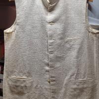 Gilet seta bianco crema