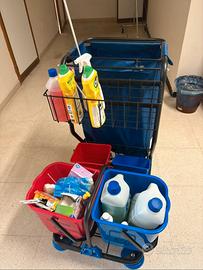 carrello pulizie professionale