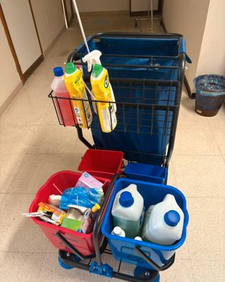 carrello pulizie professionale