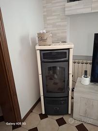 Stufa a Pellet La Tecnoflam Ambra 12 kW - Ceramica