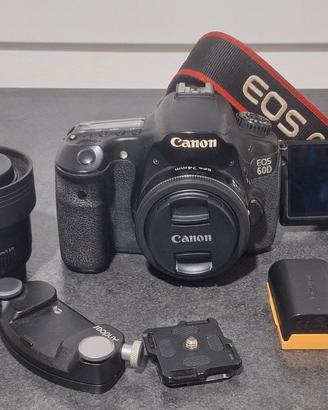 Canon EOS 60D + 50mm 1.8 + 24mm EFS + 2 batterie 