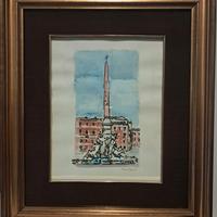 Orfeo Tamburi: Piazza Navona. 