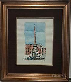 Orfeo Tamburi: Piazza Navona. 