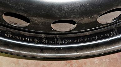 4x Cerchi in ferro  6×16 5x112 vw seat ford