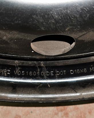 4x Cerchi in ferro nuovi 6×16 5 fori Cooper Seat
