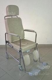 Poltrona a rotelle Rehattiva con appoggiatesta