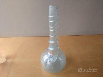 Vaso artigianale in vetro pulegoso - Modello 1