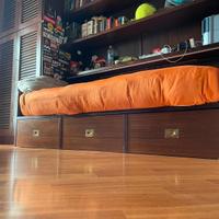 Letto contenitore con due letti singoli