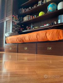 Letto contenitore con due letti singoli