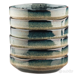 Splendido SET di 6 ciotole/piatti fondi gres ⍉ 17