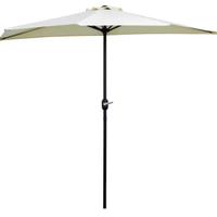 Ombrellone mezza luna + base (Senza scatola)