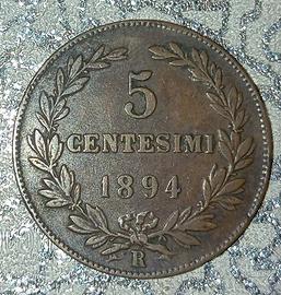 San Marino 5 centesimi 1894