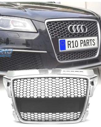 GRIGLIA AUDI A3 8P 08-12 LOOK RS3 GRIGIO CHIARO