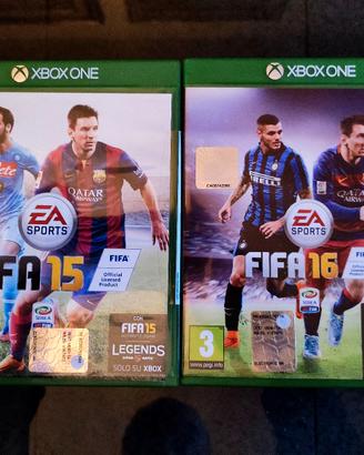 Fifa 15 + Fifa 16 XBOX ONE Italiani usati