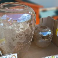 Bocce in vetro da lampadario totale 3 pezzi