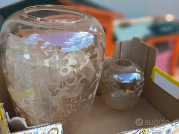 Bocce in vetro da lampadario totale 3 pezzi