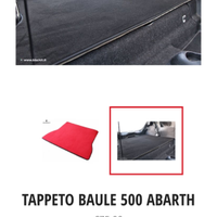 Tappeto baule 500 abarth