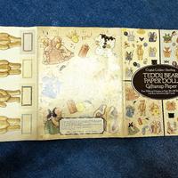 Teddy bear paper doll 