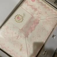 Completo letto e copriletto da corredo