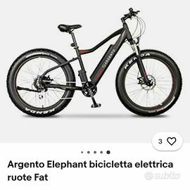argento bicicletta elettrica