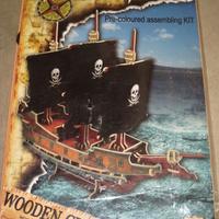 Veliero nave pirati in legno 3D puzzle incellofana