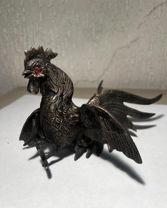 gallo in metallo vintage