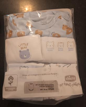 set di body per neonati "My First Chicco".