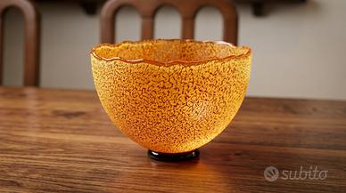 Vaso Kosta Boda B. Vallien vetro arancione