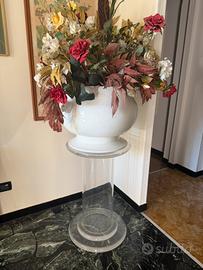 Vaso e base trasparente