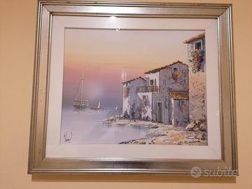 Quadro paesaggio marino