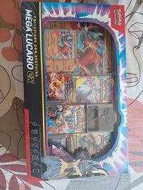 Collezione Pokemon Mega Lucario EX con Statuina