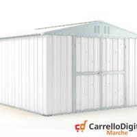 Box struttura lamiera Acciaio 327x307cm bianco