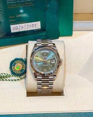 Rolex Day-Date 40 – Oro Bianco – Quadrante Oliva