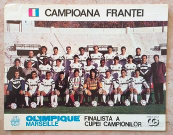 Olympique Marsiglia 1990-91 RARA Maxi Cartolina