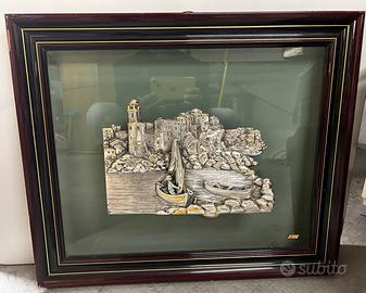 Quadro a rilievo in argento