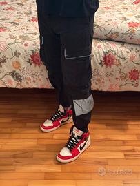 Pantaloni Cargo Streetwear Neri Bershka